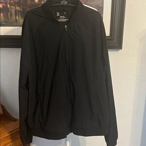 Xersion Quick-Dri Black lightweight full zip jacket Sz L
